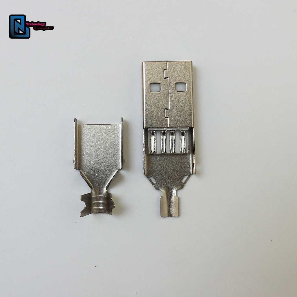 USB A Lõi Nhựa Màu Trắng 4 Pin Chịu Dòng Cao Chiều Dài 22MM 36MM