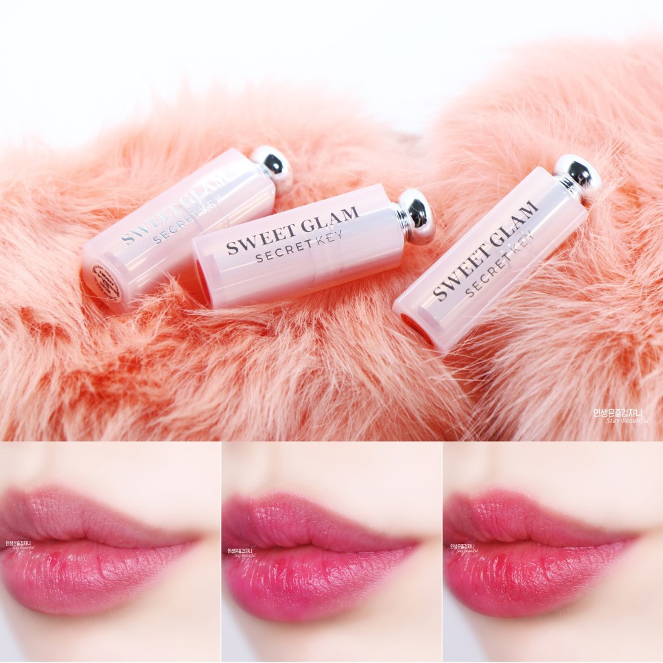 Set Son Dưỡng Có Màu Secret Key Sweet Glam Tint Glow Mini Kit | BigBuy360 - bigbuy360.vn