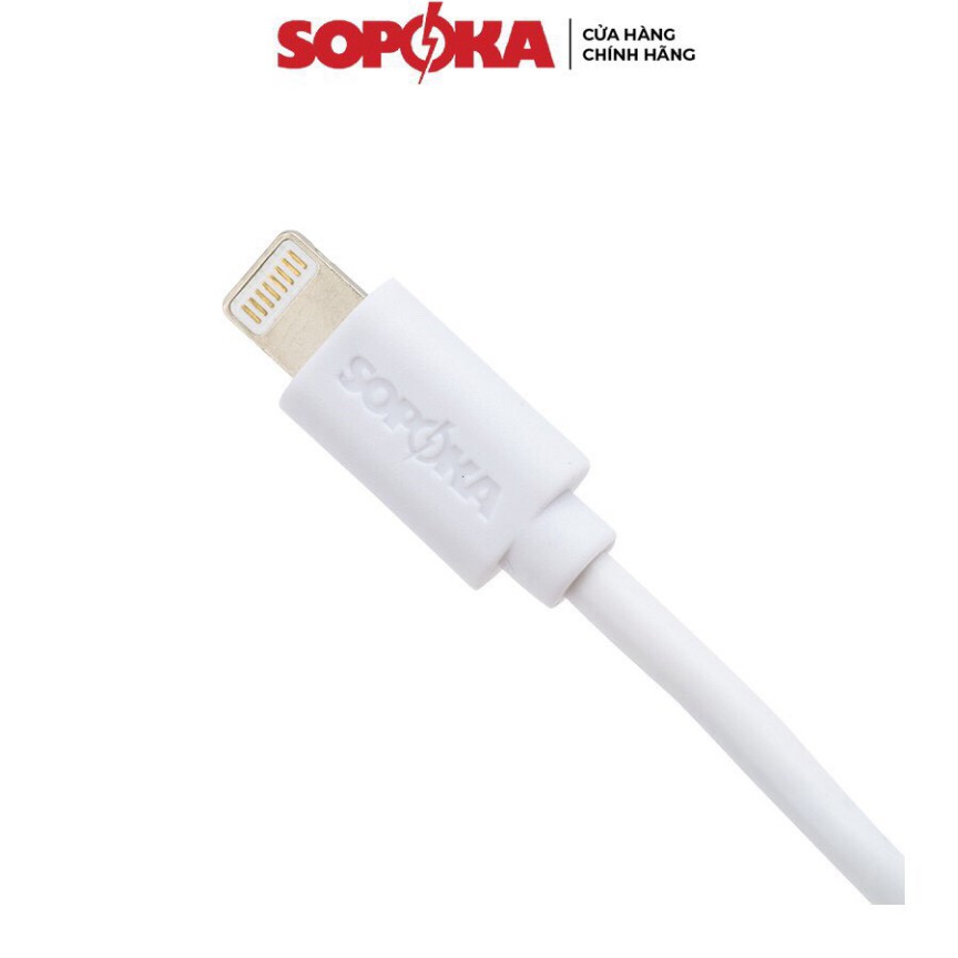 Cáp sạc dành cho máy Iphone SOPOKA DQ02 chân Lighting chính hãng dây 1M