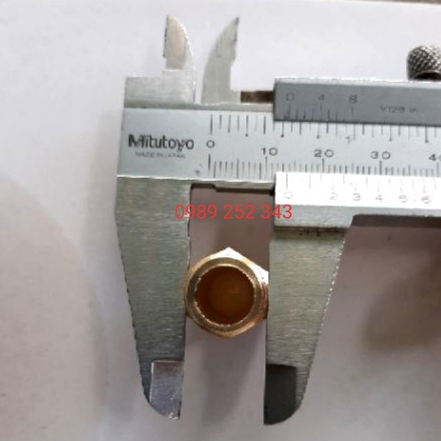 Nối 2 Đầu ren 13mm thau 100% đồng thau