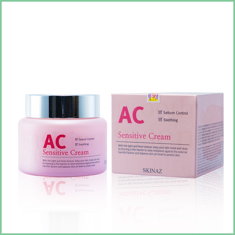 KEM DƯỠNG DA CAO CẤP AC SENSITIVE CREAM SKINAZ HÀN QUỐC - 100 ML