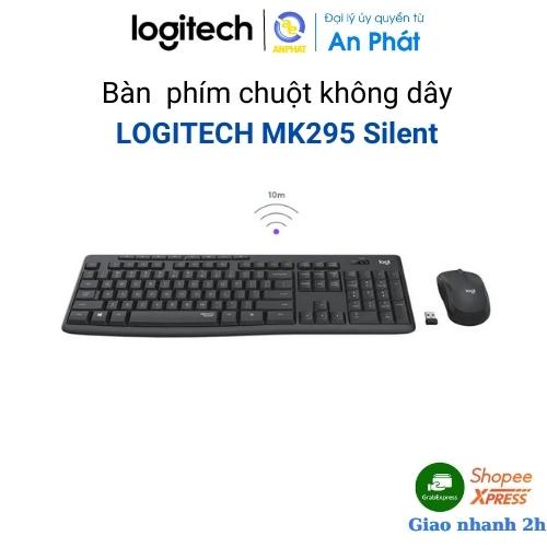 Bàn phím + Chuột không dây Logitech MK295 Silent (Đen) Bảo hành 12 tháng