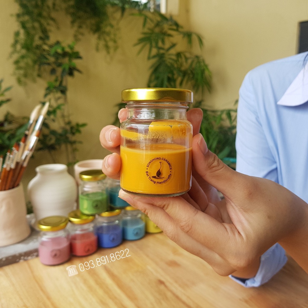 Màu Men Trang Trí Trên Gốm SHMG-DT Men Gốm Chuyên Dụng  Tráng Men Cho Sản Phẩm Gốm