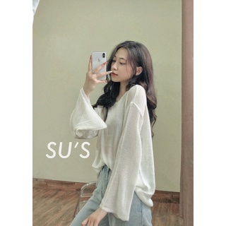 Áo len xuyên thấu cổ tròn tay suông A1928 SUSTORE