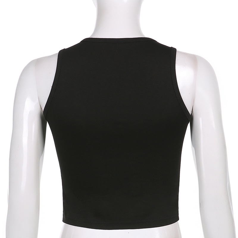 DUNEA Áo Hai Dây In Họa Tiết Xinh Xắn Theo Phong Cách Mùa Hè Dành Cho Nữ