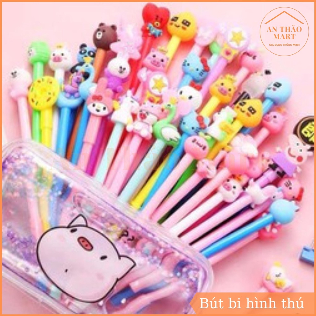 Bút Bi Mực Đen Ngộ Nghĩnh, Bút Bi Hình Thú Dễ Thương Mực Đậm Rõ Nét