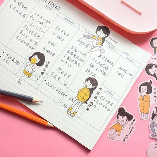 Bộ 40 miếng dán trang trí sổ nhật kí hình độc đáo