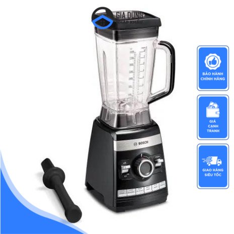 Máy Xay Đa Năng Kết Hợp Máy Làm Sữa Hạt BOSCH MMBH6P6BDE, Công Suất 1600W, Dung Tích 1.5L, Nhập Đức, BH 12 Tháng