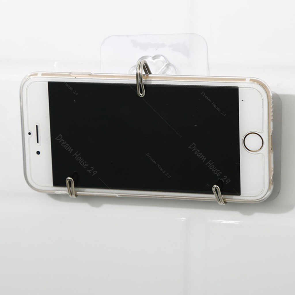 Móc dán tường trong suốt siêu dính chịu lực 10kg kích thước 6x6 cm