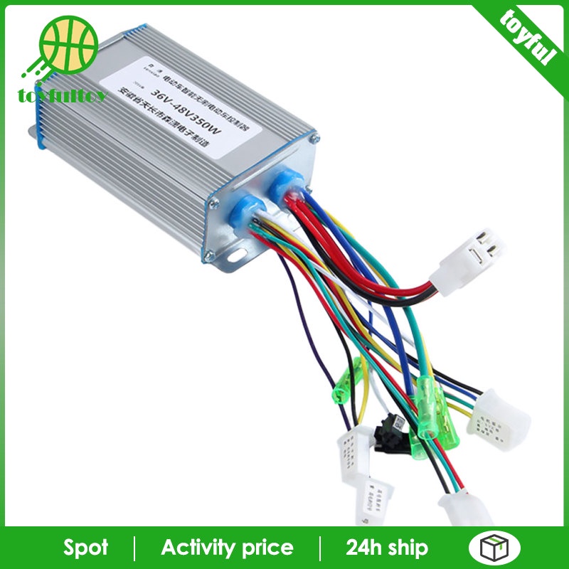 Thiết Bị Điều Khiển Tốc Độ Động Cơ Không Chổi Than DC 36V 48V 350W Dành Cho Xe Đạp Điện