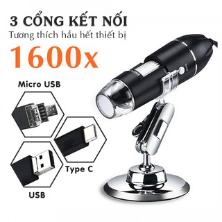 Kính hiển vi điện tử xem trên điện thoại, máy tính 3 in 1 phóng đại cao – Digital Microscopes