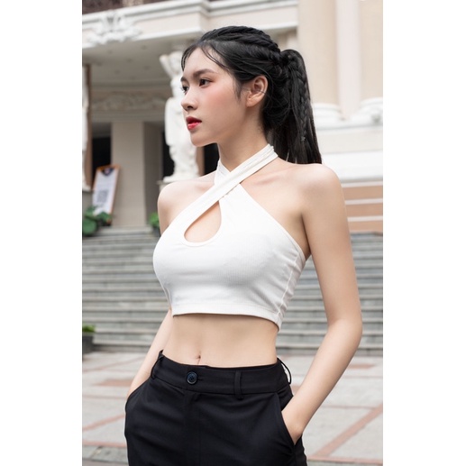 𝐀́𝐎 𝐂𝐑𝐎𝐏𝐓𝐎𝐏 CHÉO CỔ