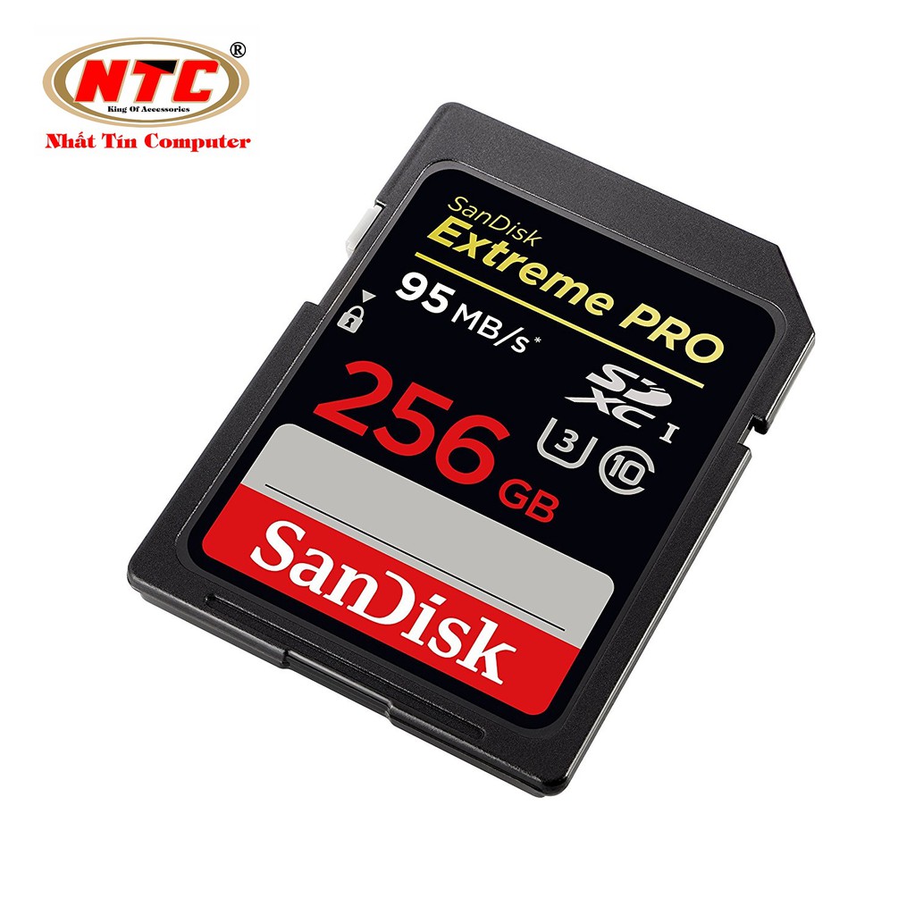 Thẻ nhớ SDXC SanDisk Extreme Pro V30 256GB Class 10 UHS-I U3 95MB/s (Đen)