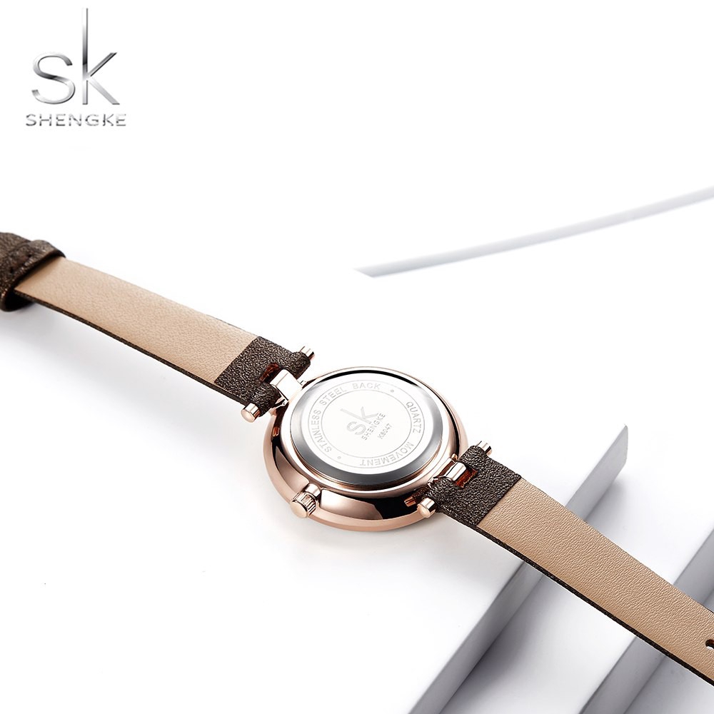 Đồng Hồ Đeo Tay Shengke Thiết Kế Dây Da Thời Trang Cho Nữ | BigBuy360 - bigbuy360.vn