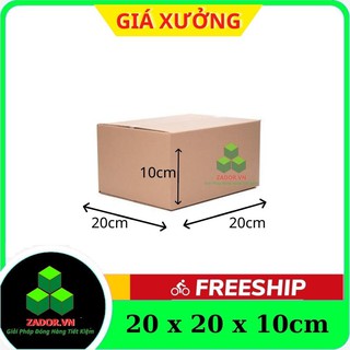 Combo 100 hộp carton 20x20x10 / thùng carton / thùng giấy