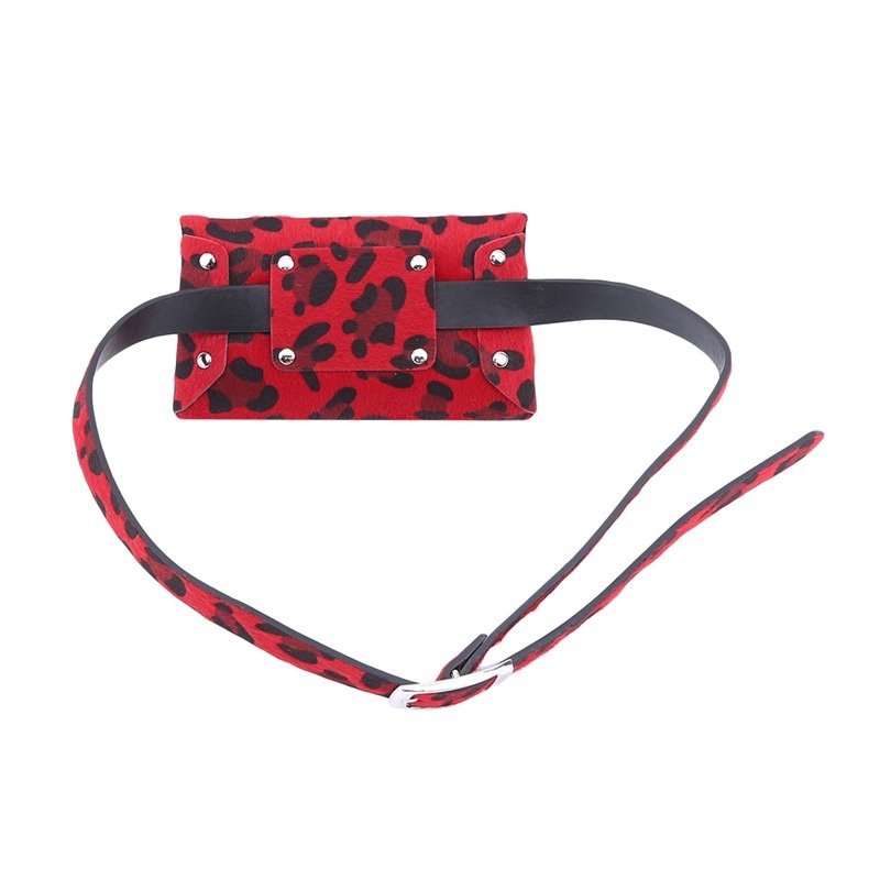 Fashion Leopard Belt Bag Pack Waist Bag Leopard Print Chest Bag Street Shoulder Bag Waist Bag Female Shoulder Bag Pack