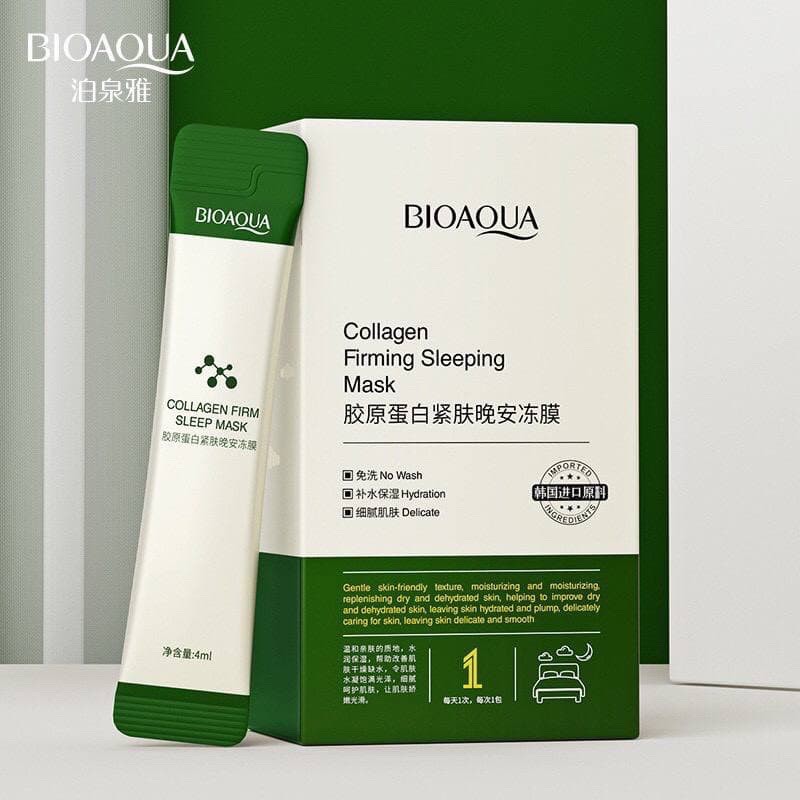 Mặt Nạ Ngủ Thạch BioAqua Nâng Cơ, Chăm Sóc Da Căng Bóng, Nạ Ngủ Bổ Sung Collagen Cấp Nước Dưỡng Ẩm