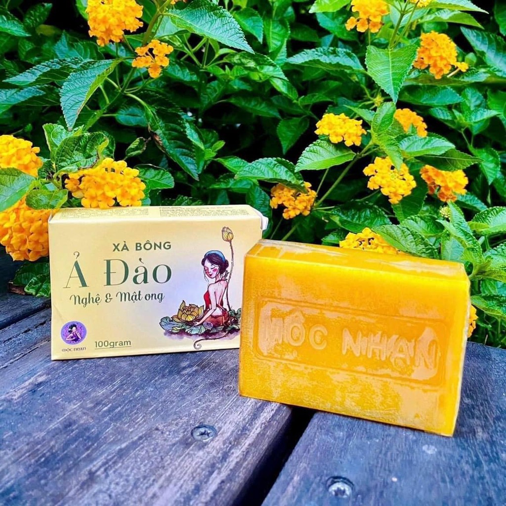 XÀ PHÒNG TẮM, SOAP, XÀ BÔNG NGHỆ MẬT ONG Ả ĐÀO MỘC NHAN DƯỠNG TRẮNG DA, GIẢM THÂM HIỆU QUẢ