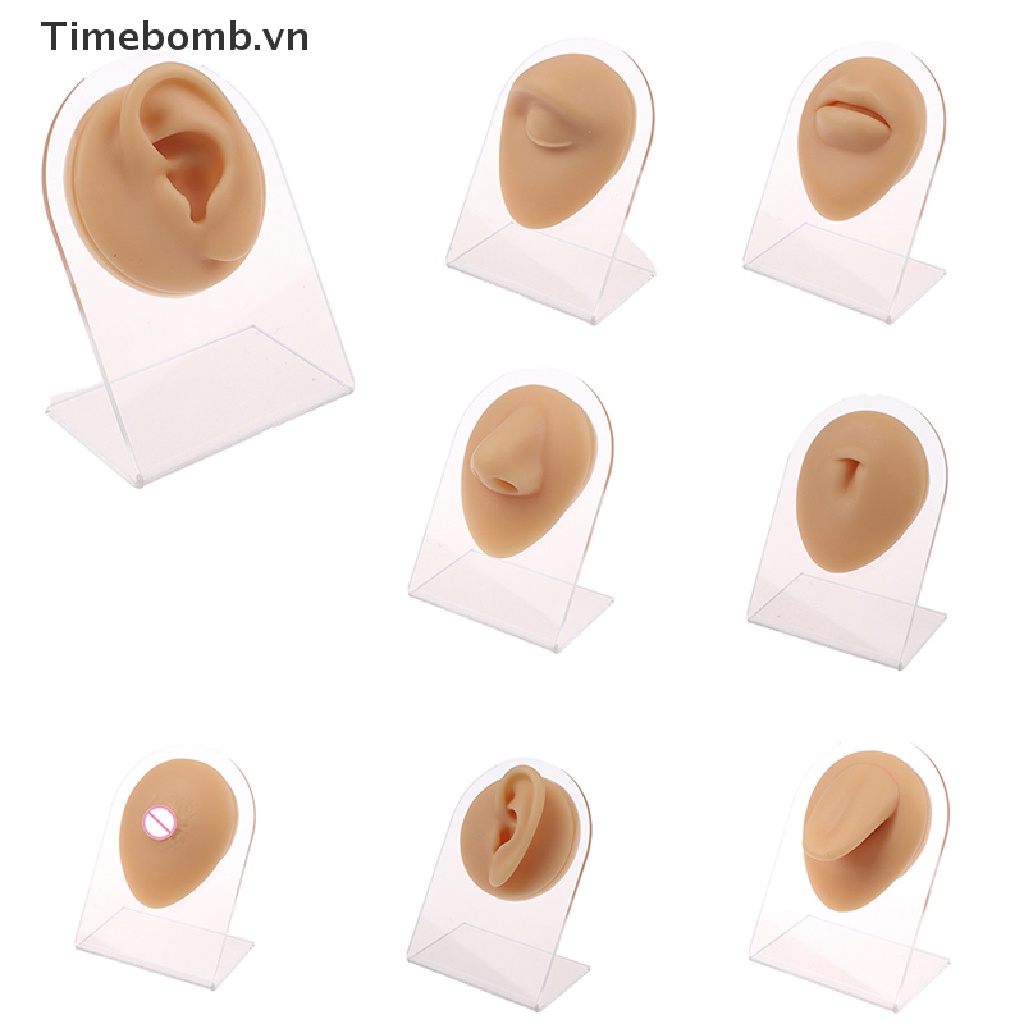 Dụng Cụ Đục Lỗ Tai / Mũi / Mũi Bằng Silicone Tiện Dụng
