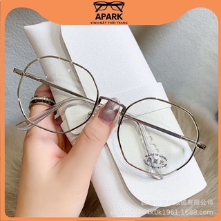 Kính Giả Cận, Gọng Kính Cận Nam Nữ Mắt Tròn Lục Giác Hàn Quốc Không Độ Hàn Quốc - APARK AP51