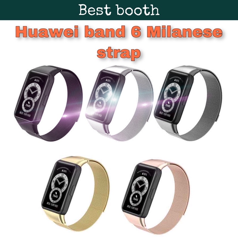 Dây đeo kim loại từ tính Milanese cho Huawei Band 6