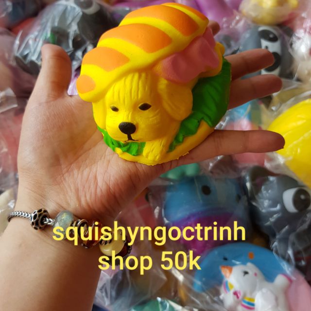 Squishy bánh kẹp cún