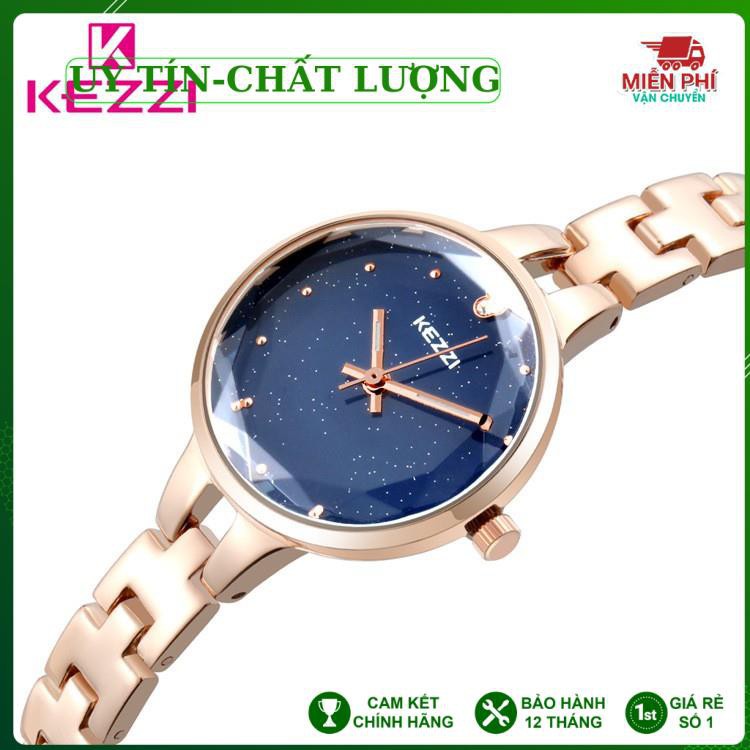 HÀNG NHẬP KHẨU -  [HÀNG CAO CẤP] Đồng hồ nữ Kezzi kw1700 hàng chính hãng dây kim loại mặt kim tuyến - Hàng Nhập Khẩu