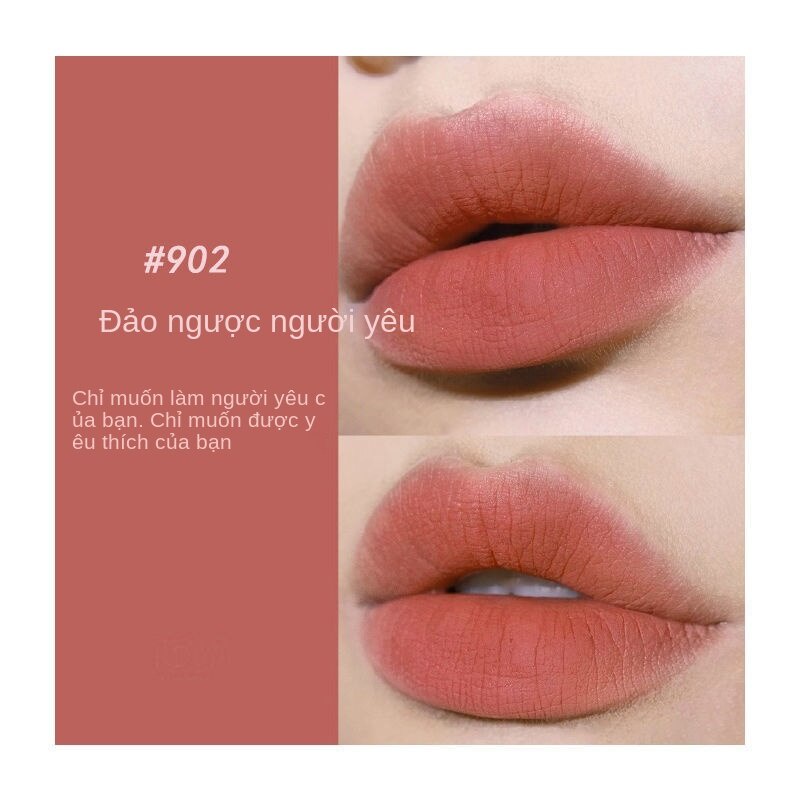 Korean Chestnut Lip Lacquer, Chestnut Brown Mud Color Lipstick, Velvet, Matte Finish Lip Mud, Lipstick, No Fading, Easy to Push, Gentle and Graceful, Student, Female