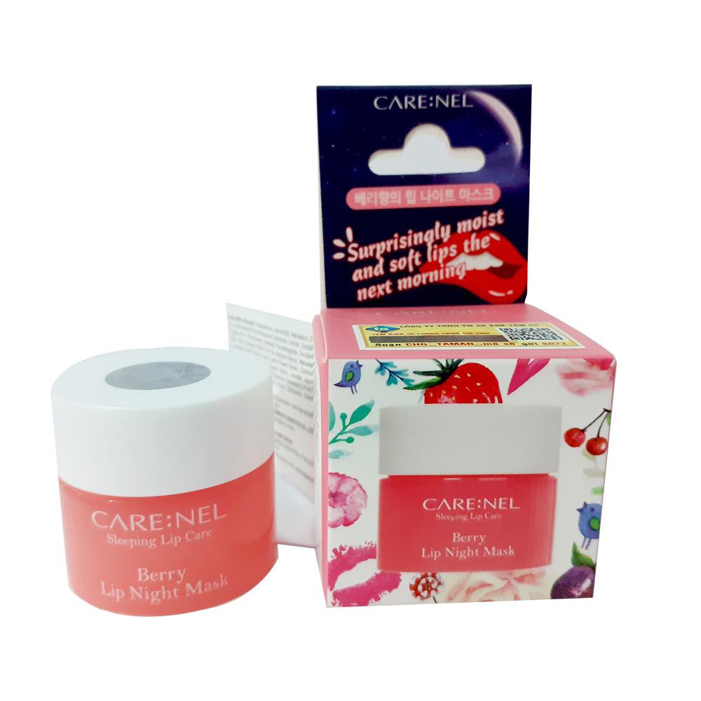 Lip sleeping mask mặt nạ ngủ môi - dưỡng ẩm môi - căng bóng mềm mịn Care:Nel 5g