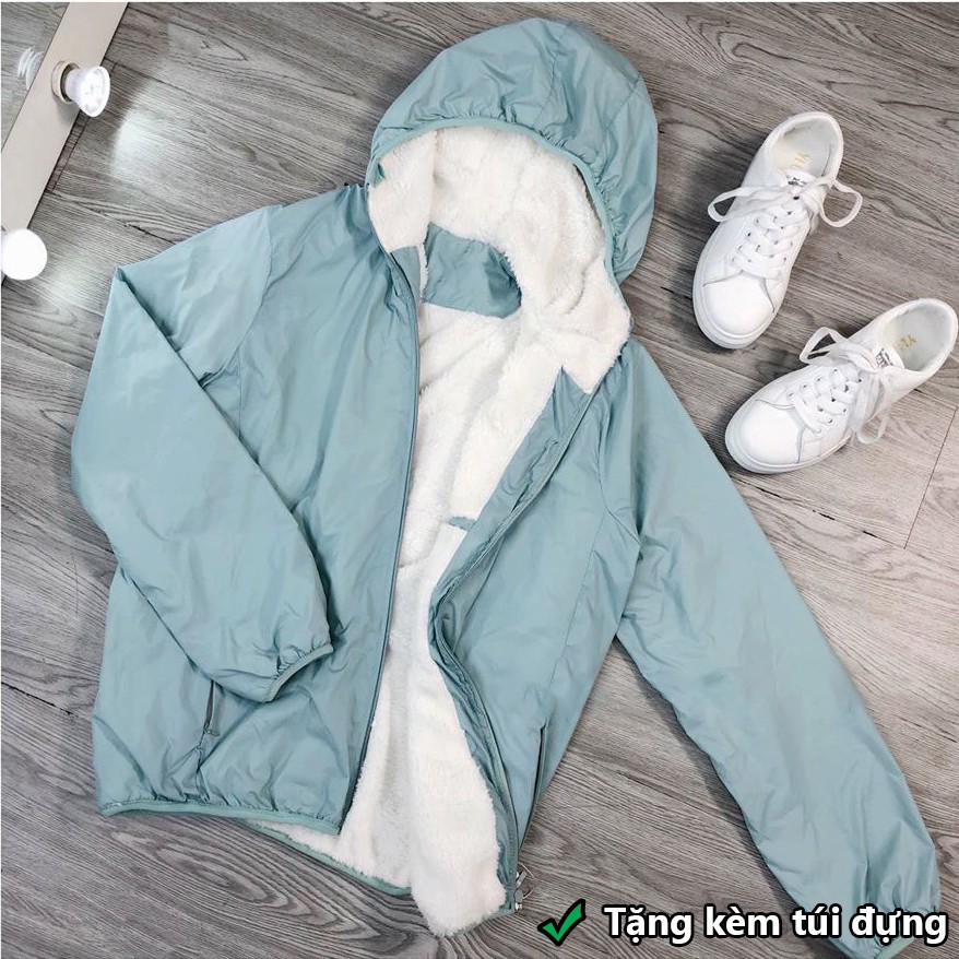 Áo Gió Nữ Lót Lông Cừu Siêu Phẩm Chống Nước Mùa Lạnh | BigBuy360 - bigbuy360.vn