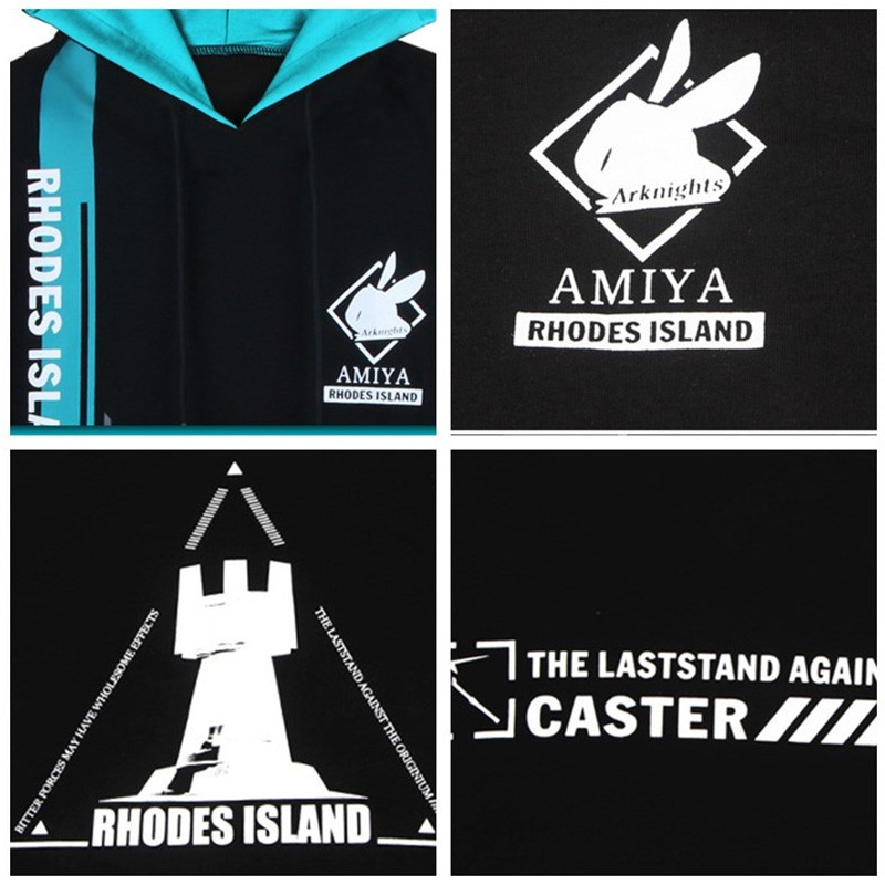 Áo khoác hoodie tay dài in họa tiết anime Arknights Amiya thời trang