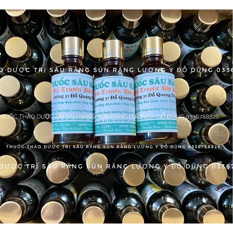 Thảo dược đông y gia truyền hỗ trợ tri sâu răng đau nhức, hôi miệng, sún răng - lọ 50ml