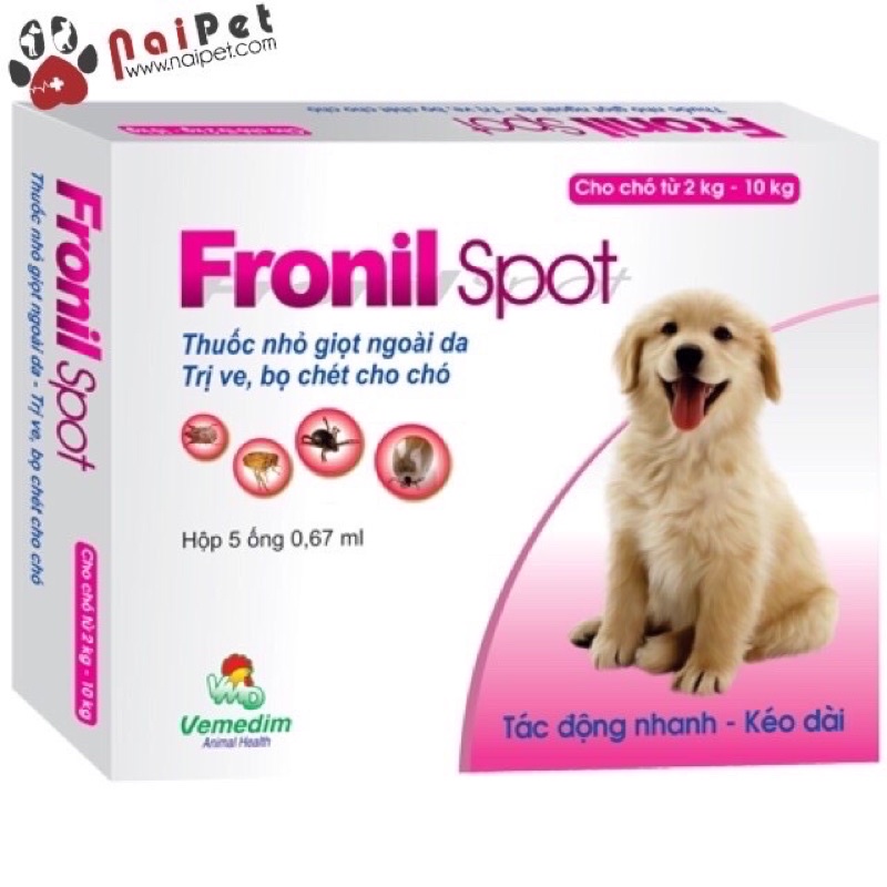 FRONIL SPOT- TRỊ VE, RẬN CHÓ MÈO HIỆU QUẢ