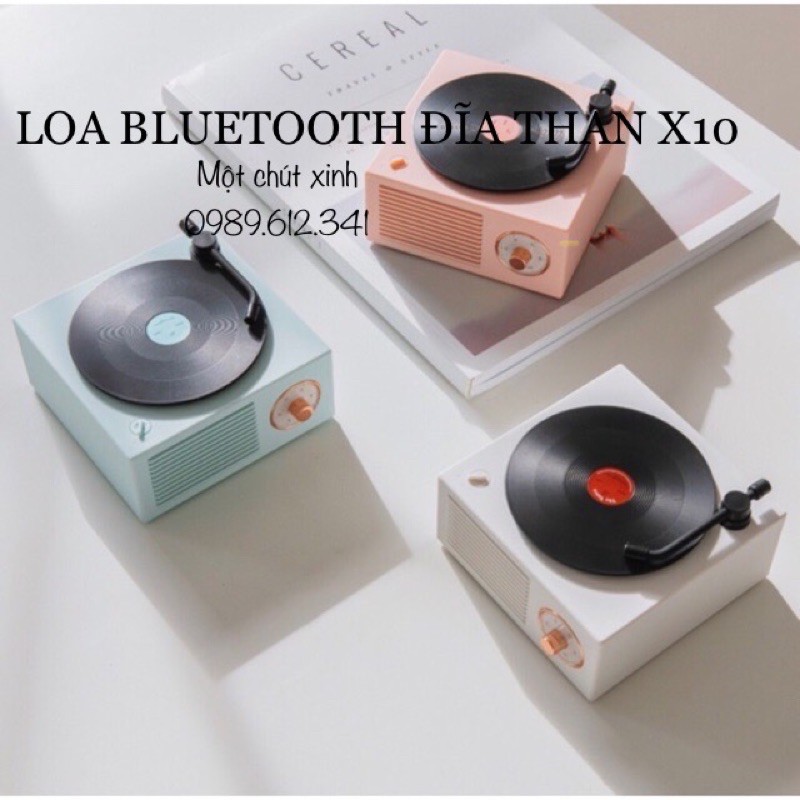 LOA BLUETOOTH GIẢ LẬP ĐĨA THAN CỔ X10 ❤️ FREE SHIP ( hàng có sẵn)