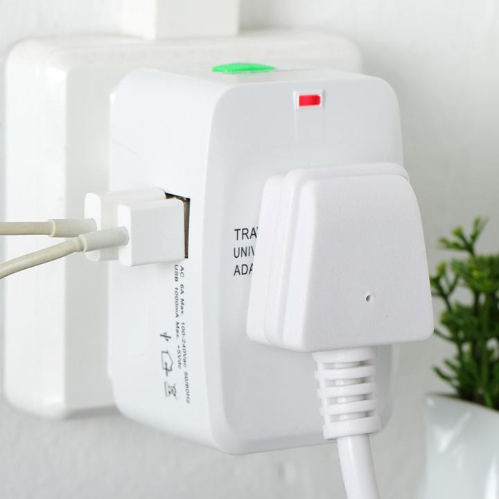 Ổ cắm điện quốc tế đa năng du lịch Universal Travel AC Adapter