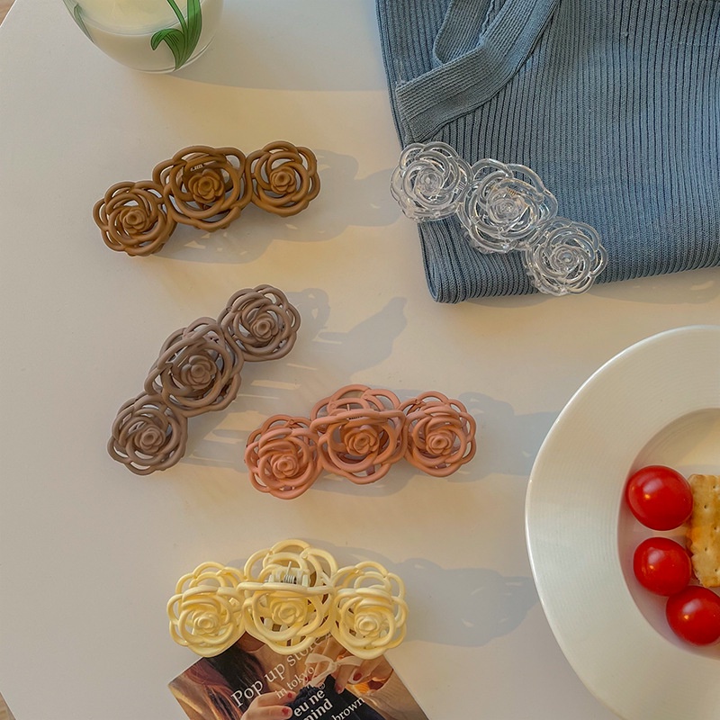 Kẹp tóc hình hoa lãng mạn ngọt ngào nữ tính