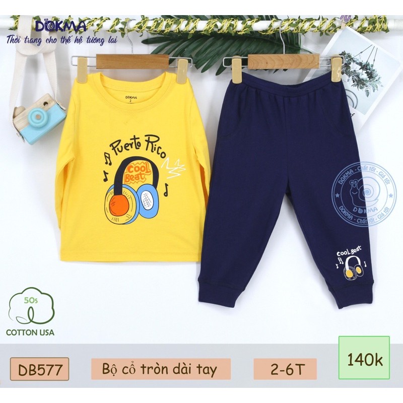 Bộ dài tay DOKMA size 2-6Y