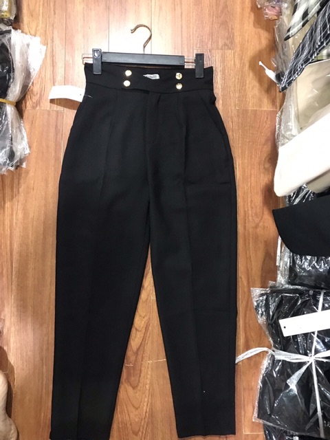 Quần baggy vải cạp cao hot hit