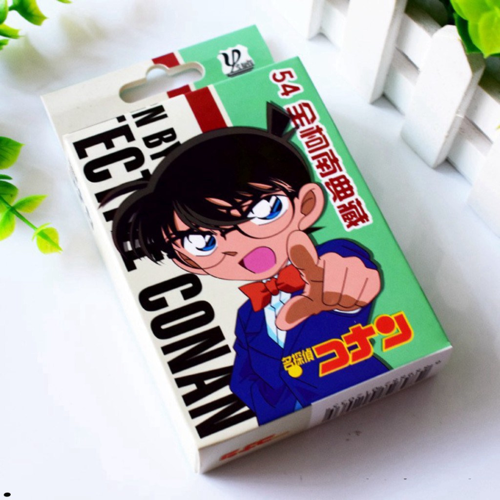 BỘ BÀI CONAN 54 LÁ KHÁC NHAU ĐẦY ĐỦ NHÂN VẬT RAN,HATTORI,MORI,AGASA,KID...