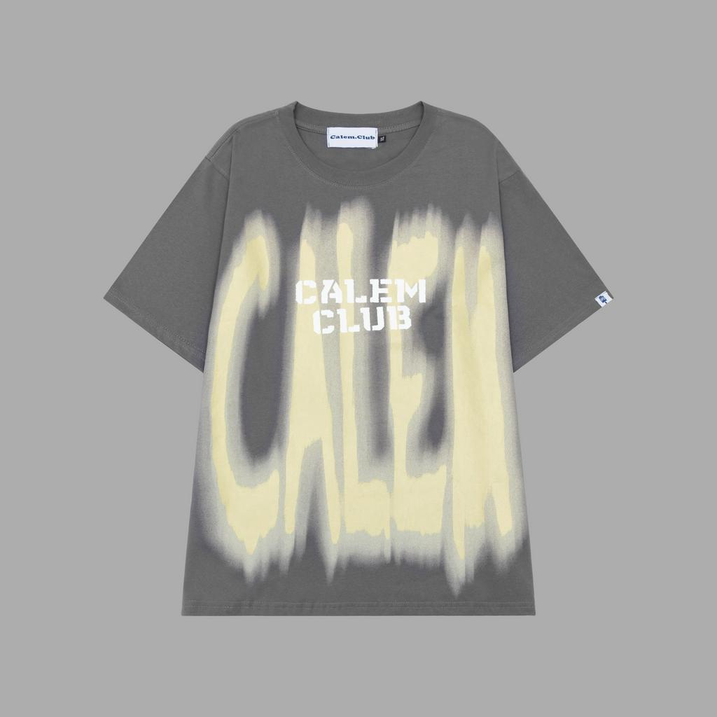 Áo Thun in Charm chữ Calem.Club - Áo phông tay lỡ form unisex brand Calem chính hãng