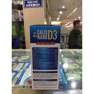 Calci nano D3 tảo biển đỏ MK7 bổ sung canci cho xương (Lọ 30 viên)