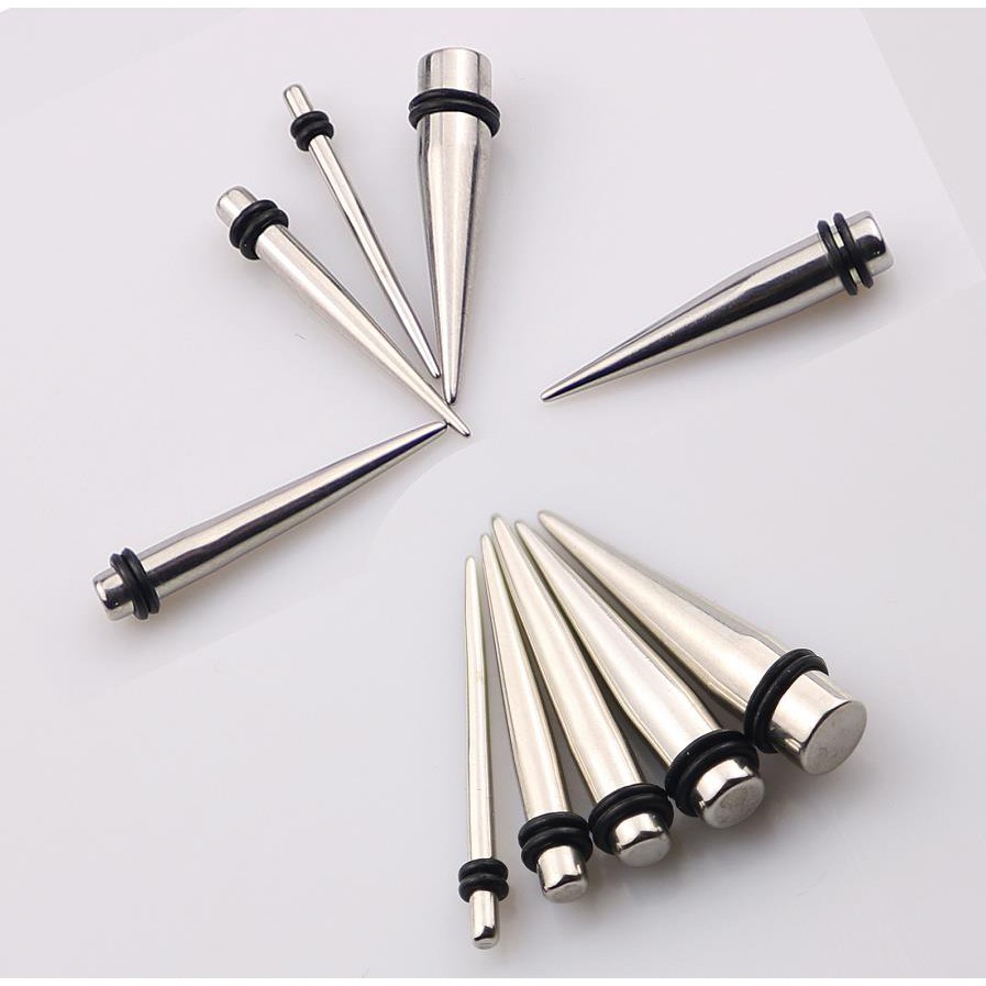 Khuyên kích nong tai bằng thép không gỉ, khuyên kích nong 3.5cm