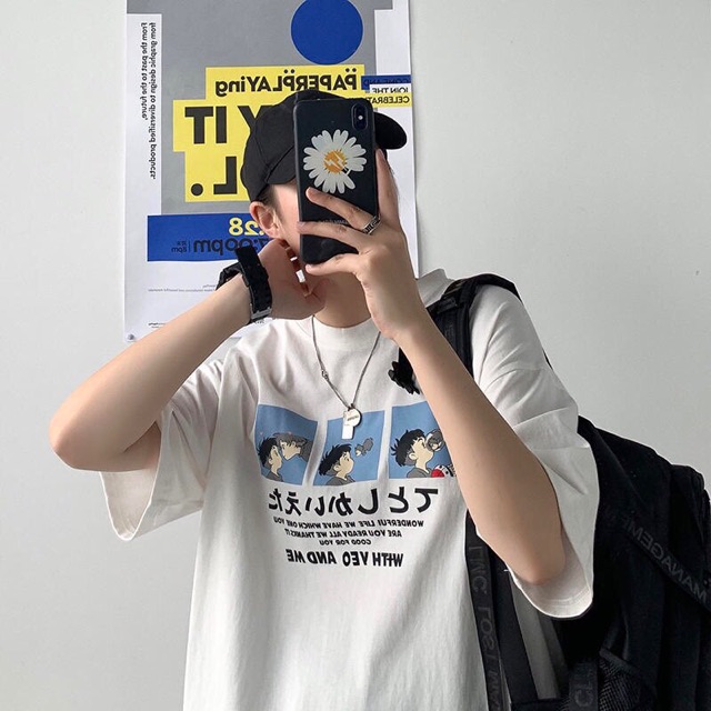 Áo thun nam nữ💥FREESHIP💥 Áo thun form rộng in hình cực cute [ áo cặp] | BigBuy360 - bigbuy360.vn