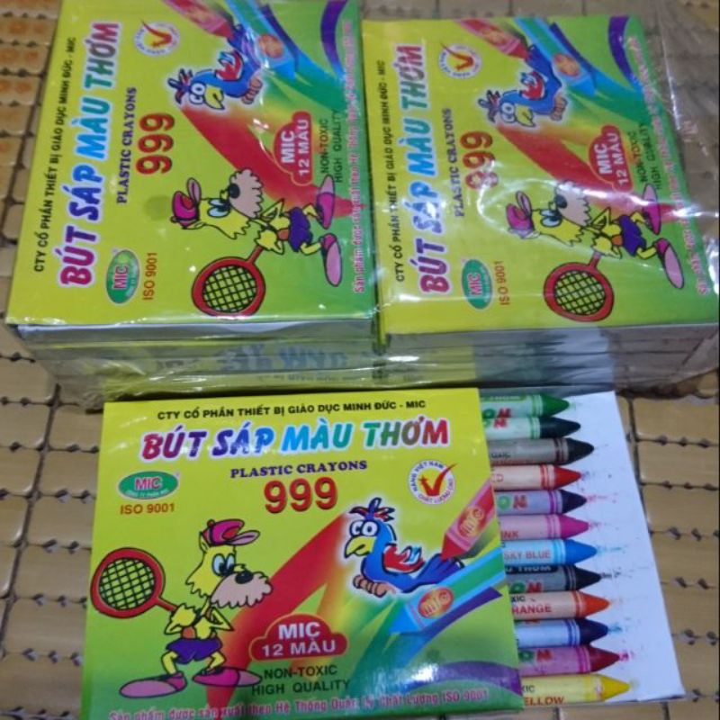 Sáp tô màu , sáp màu 12 màu mic