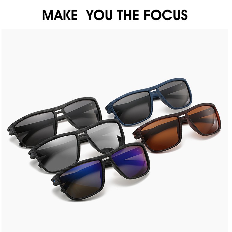 Kính Mát Nam Gọng Vuông Phong Cách Retro 2020