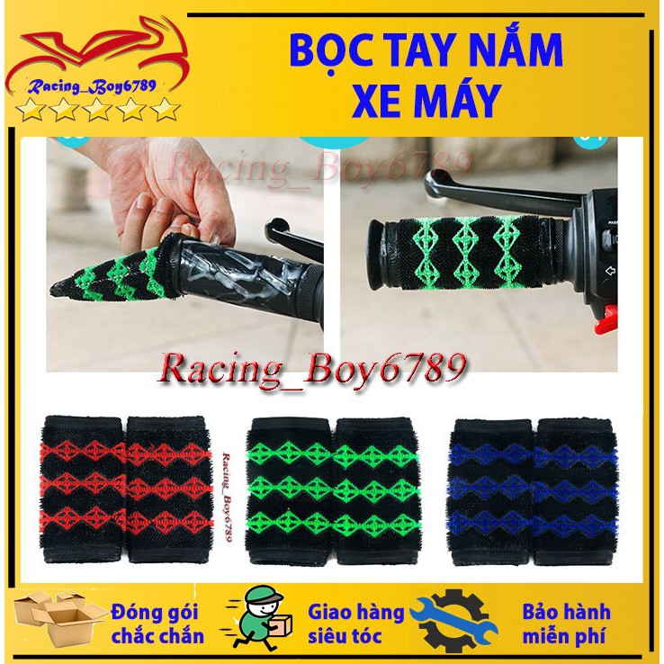 Bọc tay nắm xe máy bằng cao su nhám gai cao cấp