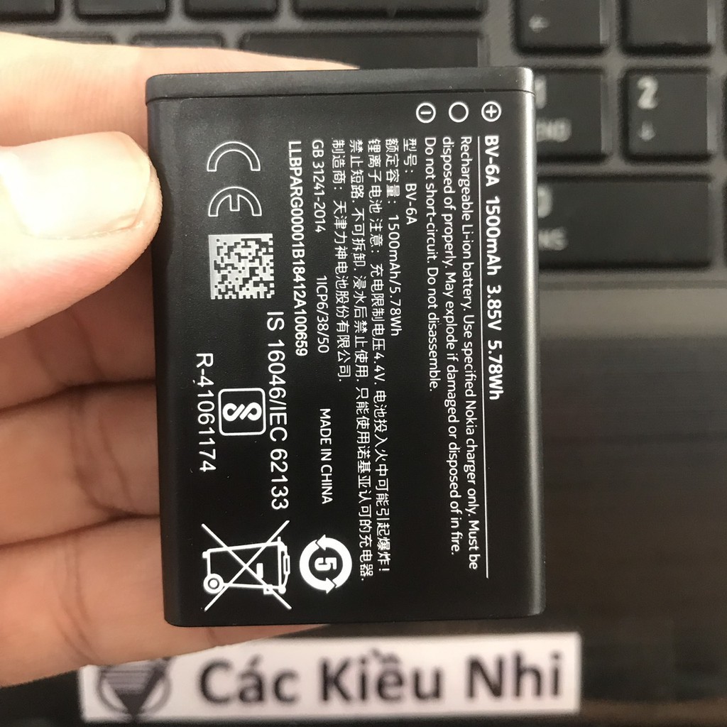 Pin Nokia BV-6A cho Nokia 8110 4G TA-1059 TA-1071 TA-1048 pin xịn mới 100%