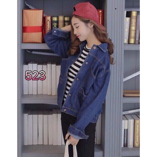 Áo Khoác Jeans Nữ 4 Túi  basic cao cấp Kitty
