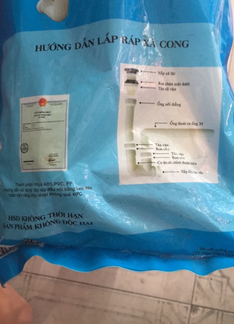 BỘ XẢ LAVABO TP CONG COVIPHA - loại 1, hàng chính hãng có sẵn (nhựa)