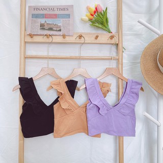 ÁO CROPTOP CỔ TRỤ CUỐN  ÁO CROPTOP CỔ TRỤ CUỐN CT18 -moon